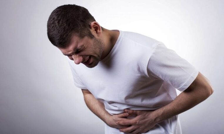 Abdominal pain, parasites in the body