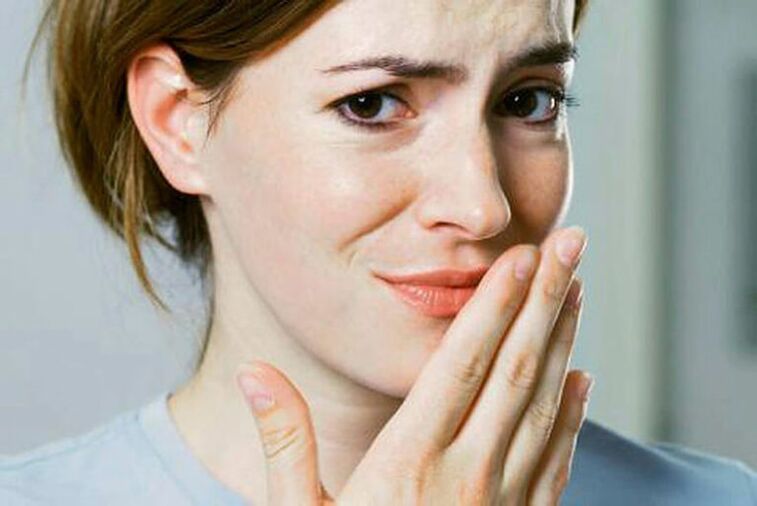 Bad breath is a symptom of internal parasites