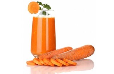Carrot juice removes parasites