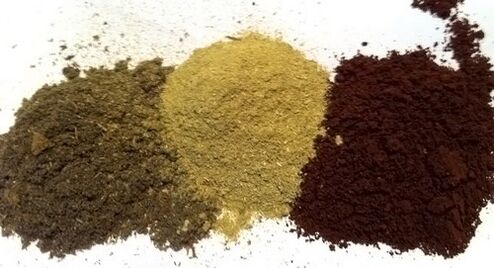 Herbal powder for removing internal parasites