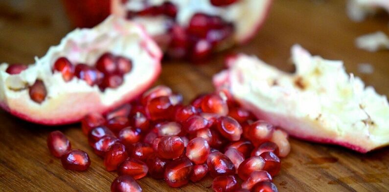 Pomegranate is used to remove parasites from the body