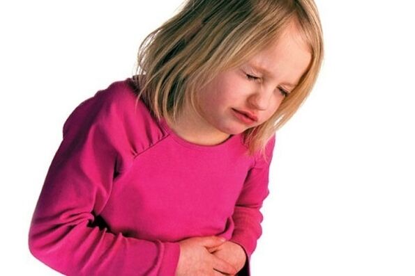 Abdominal pain in children is a symptom of internal parasites